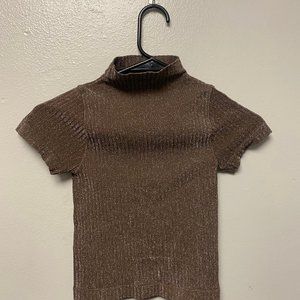 Sparkly Fitted Party Crop Top
